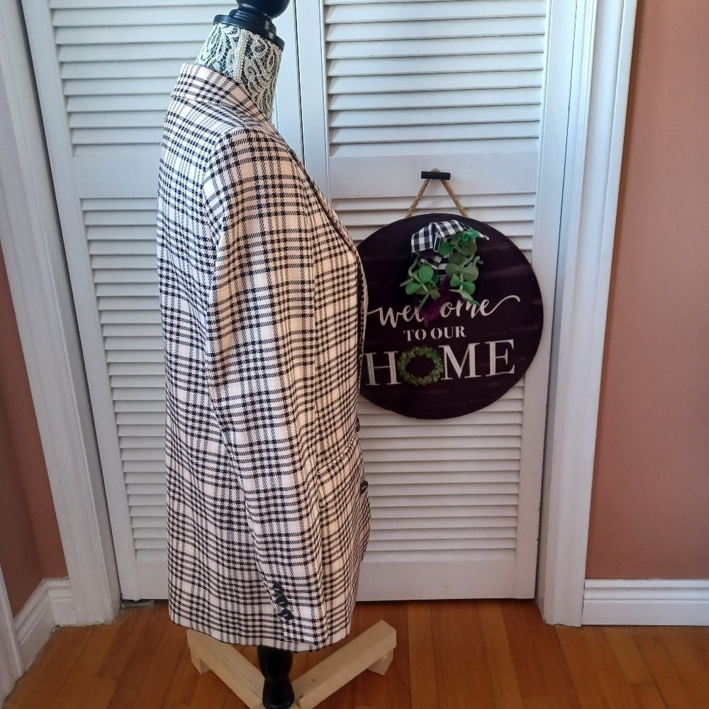 DKNY Womens Below Hips Double Breasted Long Sleeve Boyfriend Jacket Blazer - Picture 8 of 15